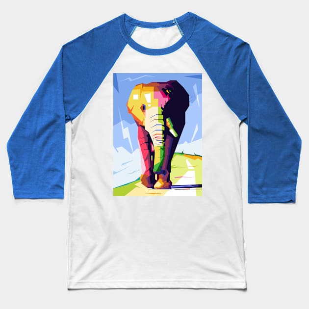 wpap animal ELEPHANT Baseball T-Shirt by Rizkydwi